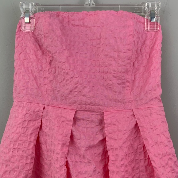 J. Crew Factory Lorelei Deco dot strapless dress - Picture 2 of 6